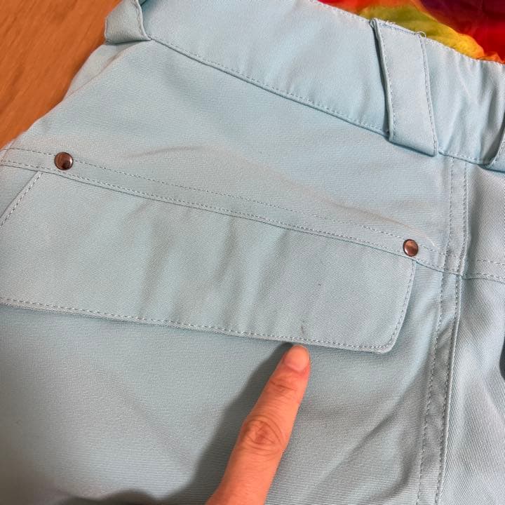 Mサイズ【SPOON】スノーボードパンツ 水色