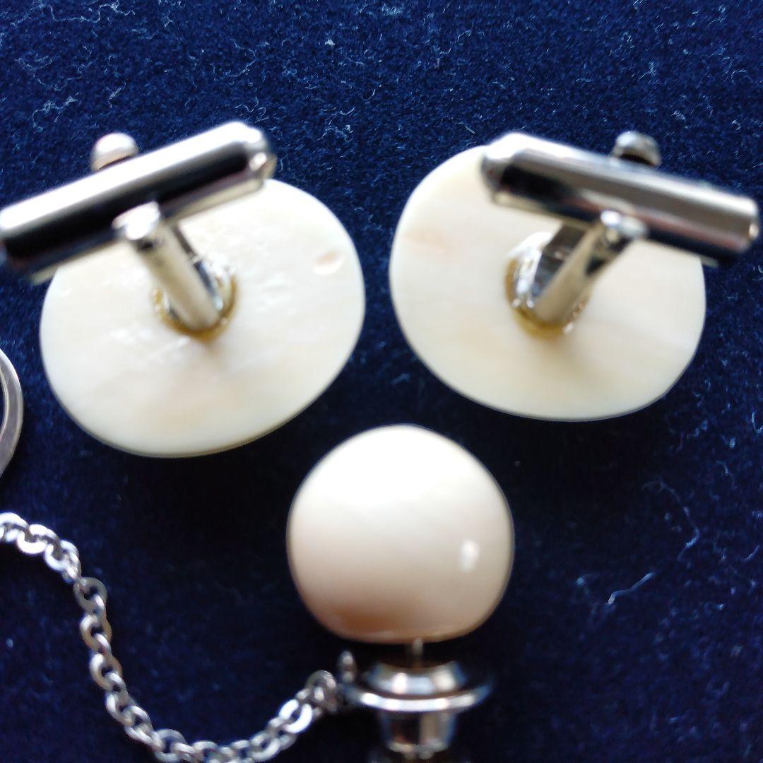 鯨歯　マッコウクジラ　カウス・ネクタイピン10セット（箱なし）①