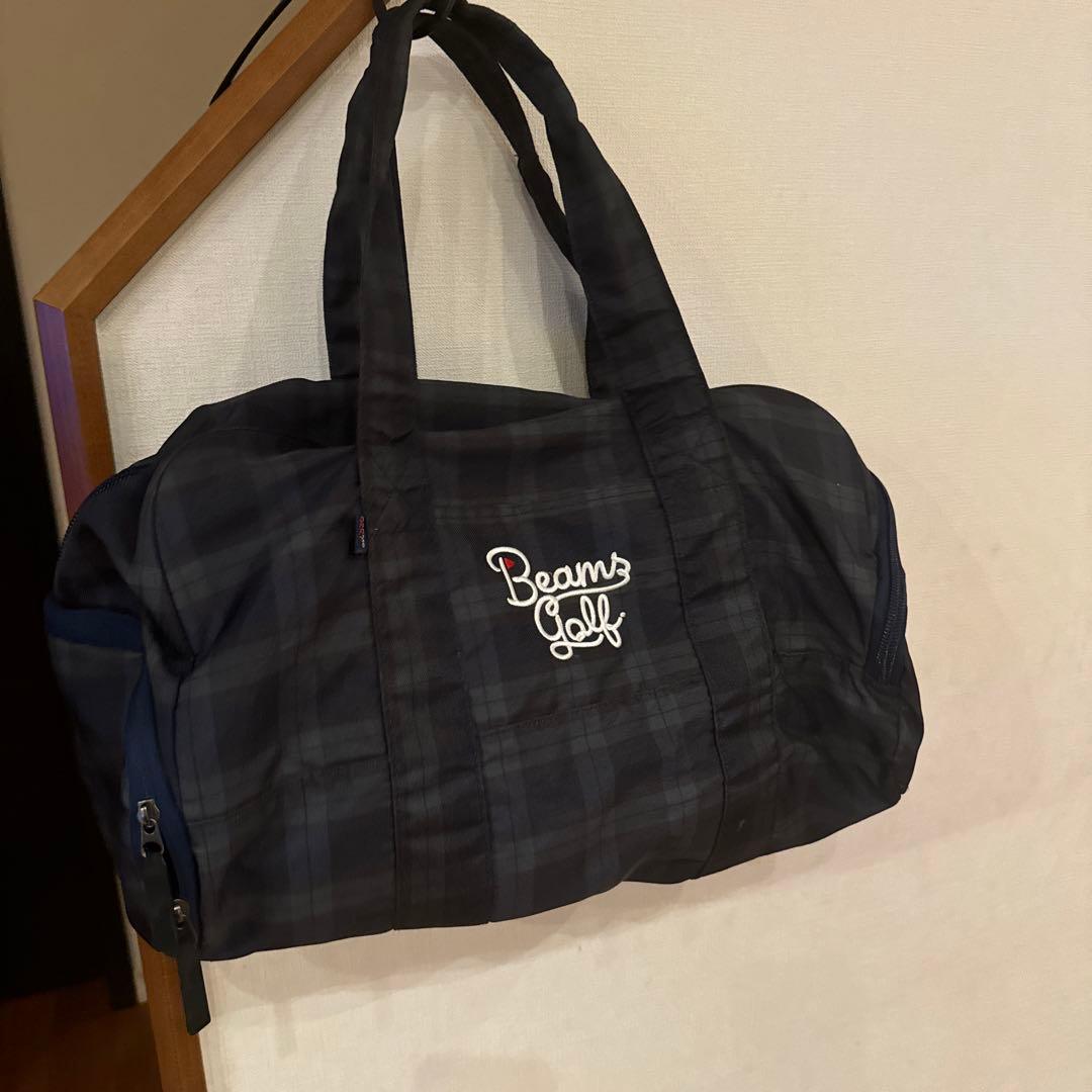 BEAMS GOLF チェック柄 ゴルフバッグ