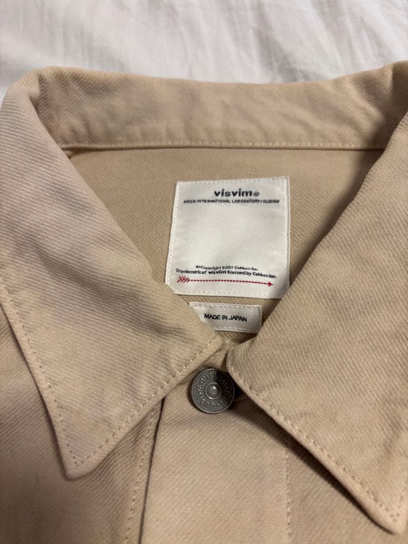 visvim 21SS 101XX JKT BEIGE 加工　ペイント　ペンキ