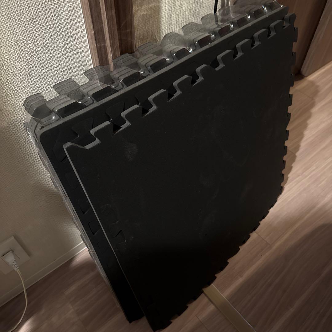 AIRHOP エクササイズマット 12枚セット ブラック 60x60cm