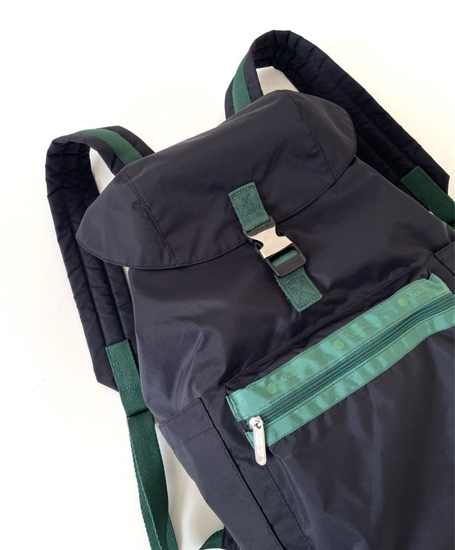 美品 レスポートサック×神崎恵 リュック バックパック　ネイビー