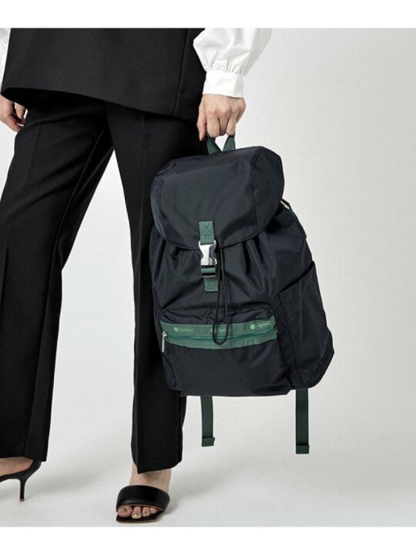 美品 レスポートサック×神崎恵 リュック バックパック　ネイビー