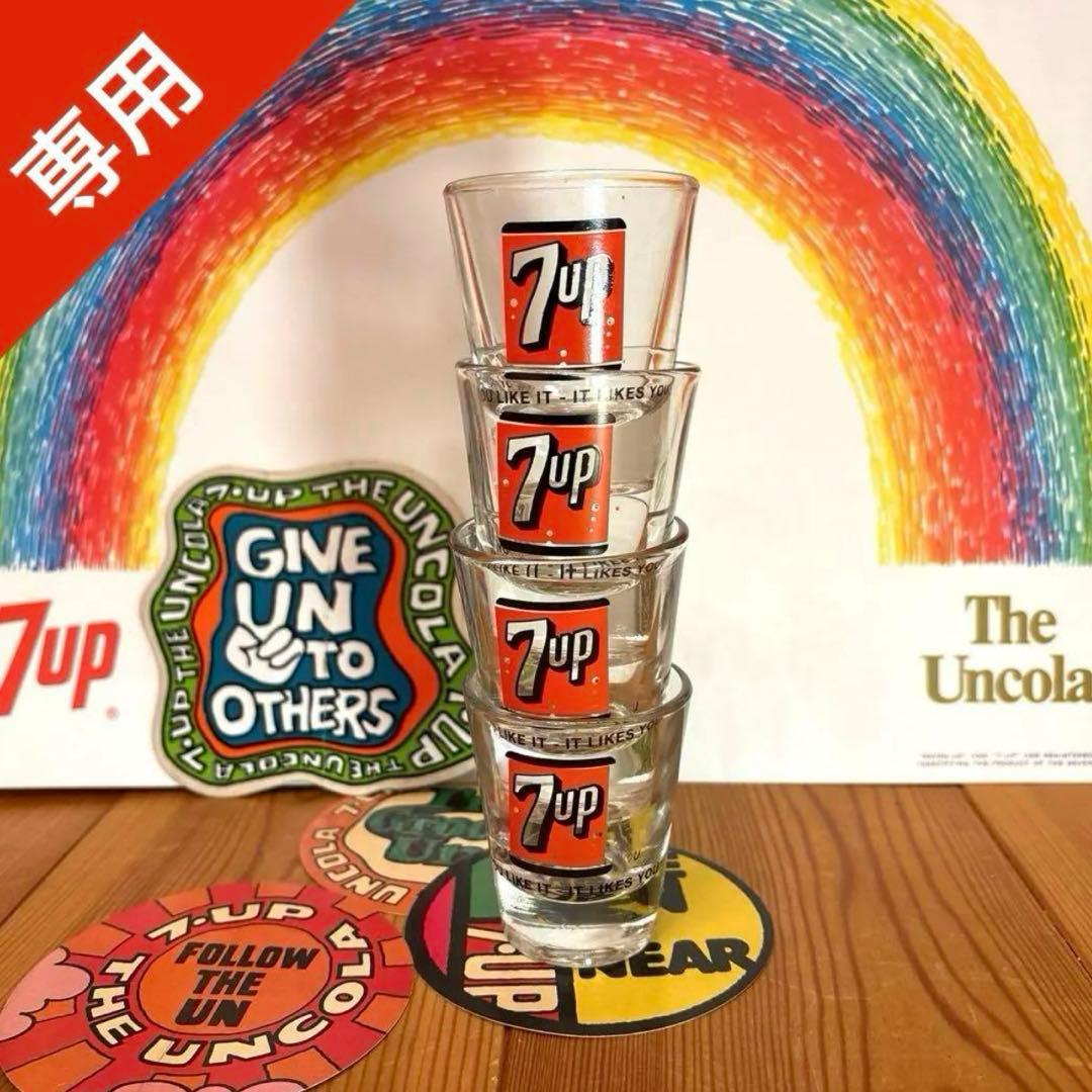 専用ページ　50s スペースマンボトル　60s 7up クロック　ステッカー