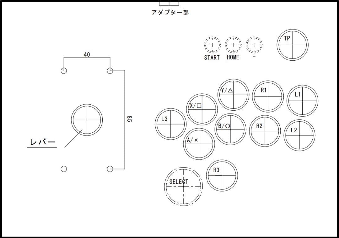 CPC-L24】アーケードコントローラー アケコン 自作 スト6仕様 - メルカリ