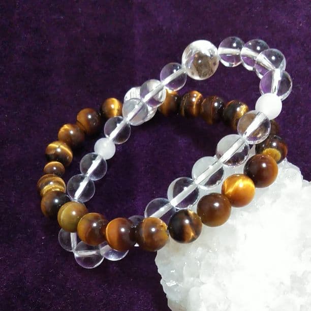 良い 超パワー発揮☆彡レインボークリスタル、善光寺パワーストーン2点