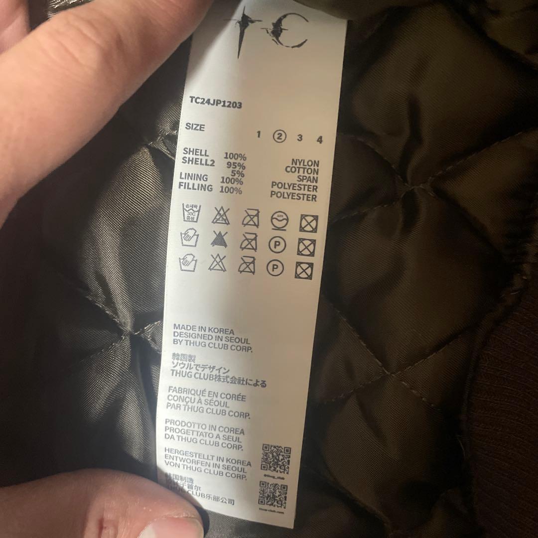 THUG CLUB ブラウン MA-1 フライトジャケット