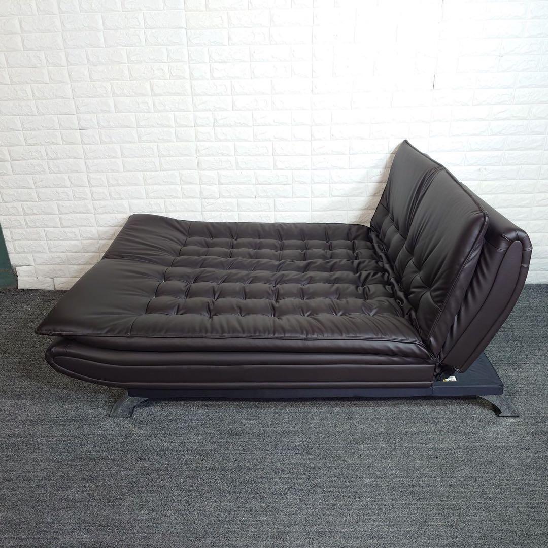 ニトリ ソファベッド Nシールド ロック 3人掛け 合成皮革 家具 D130