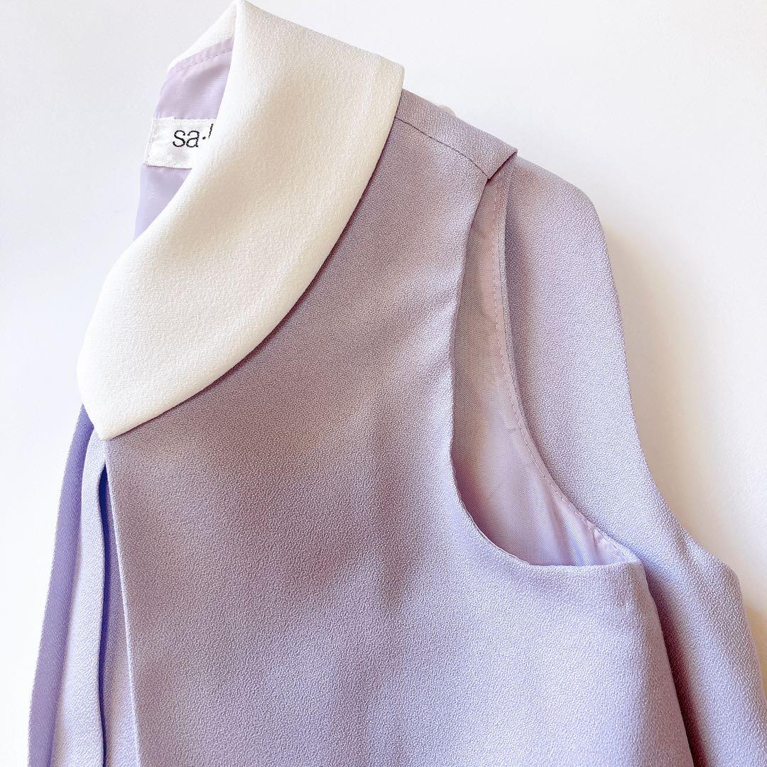 120size ラベンダー×ホワイト セレモニー 入学 卒園 フォーマル