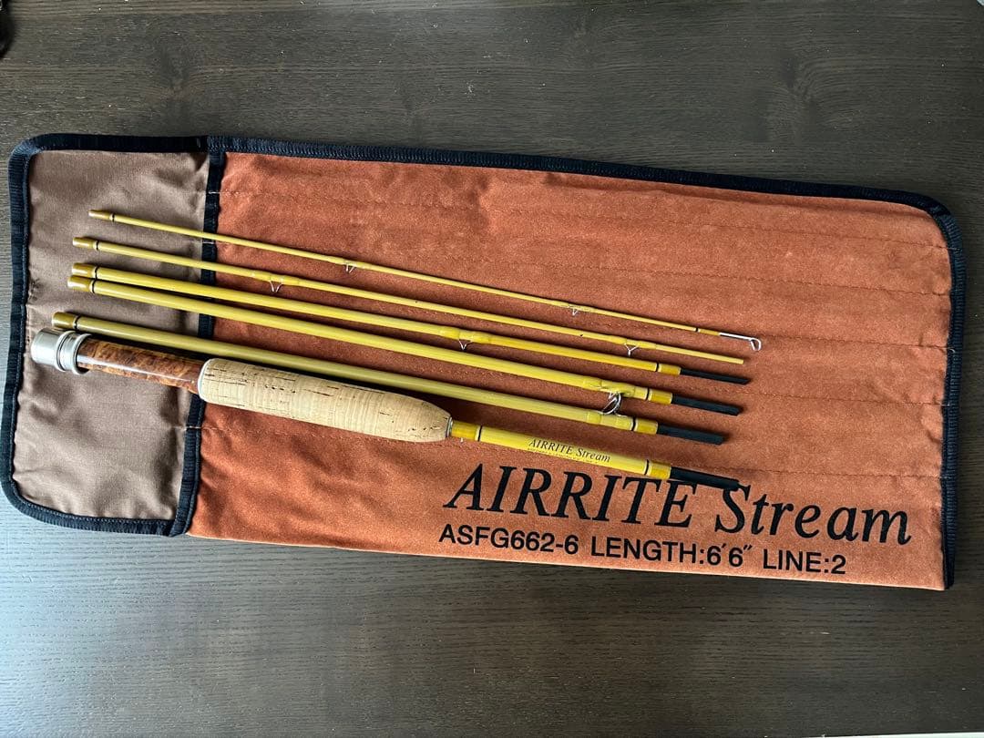 アキスコ　エアーライトストリーム ファイバーグラスロッド 6ピース　2番　6.6