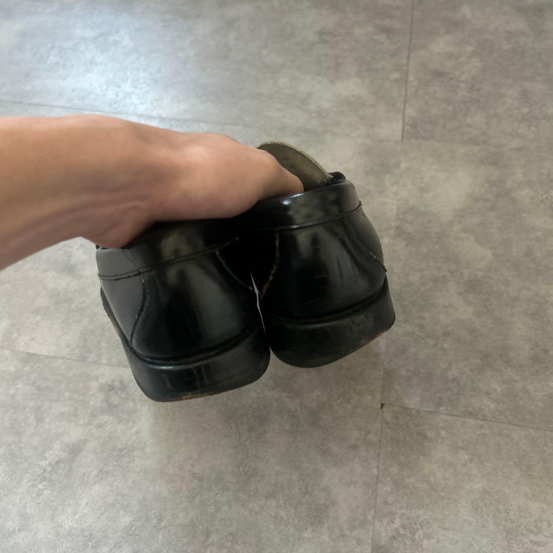 極美品】ghbass&co ペニーローファー 白黒 モノトーン 24.5 - メルカリ