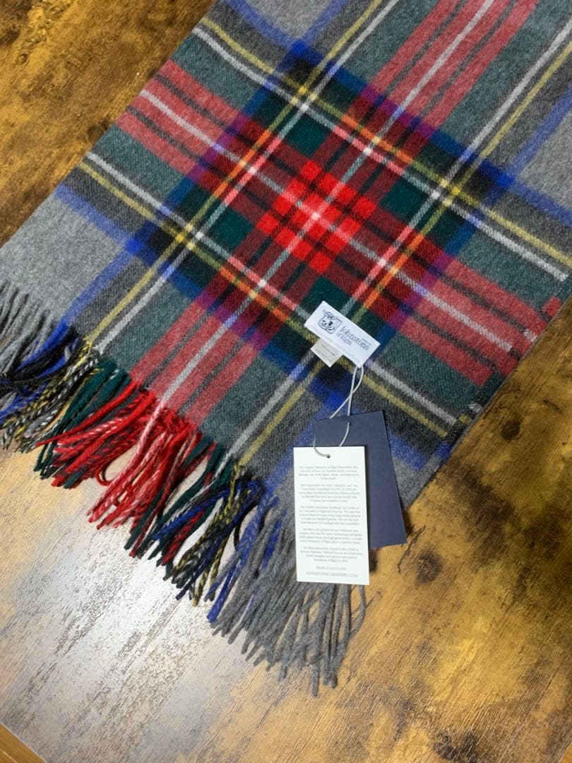 り*ん様 ジョンストンズストール大判　カシミア　グレースチュワート