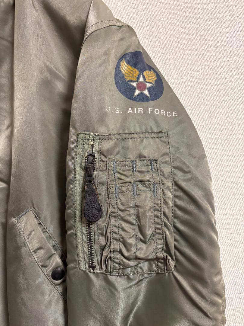 90s USA製 alpha B-15D サイズ38　検　ma1