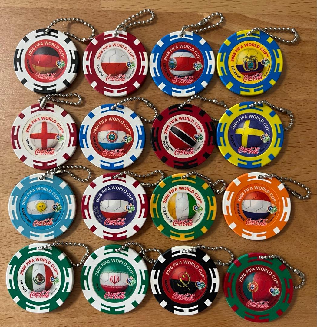 ①サッカー2006年ドイツW杯 コカ・コーラ記念ノベルティフルコンプ+