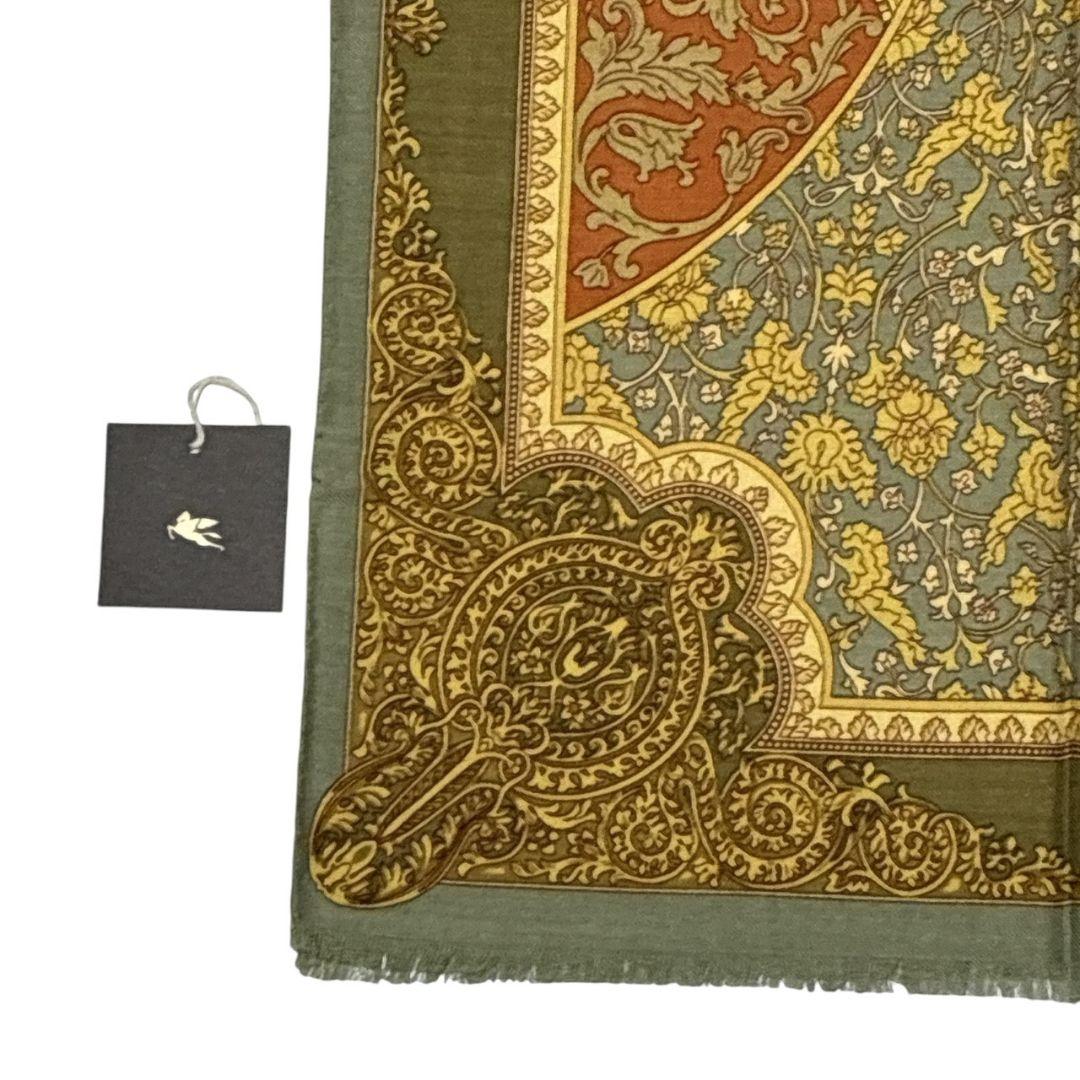 新品・未使用品✨ETRO シルク混 イタリア製 大判ストール スカーフ