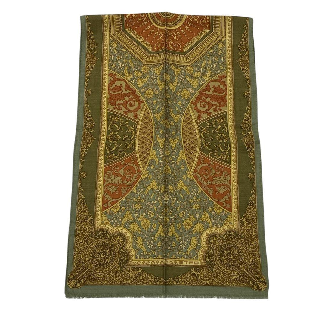 新品・未使用品✨ETRO シルク混 イタリア製 大判ストール スカーフ