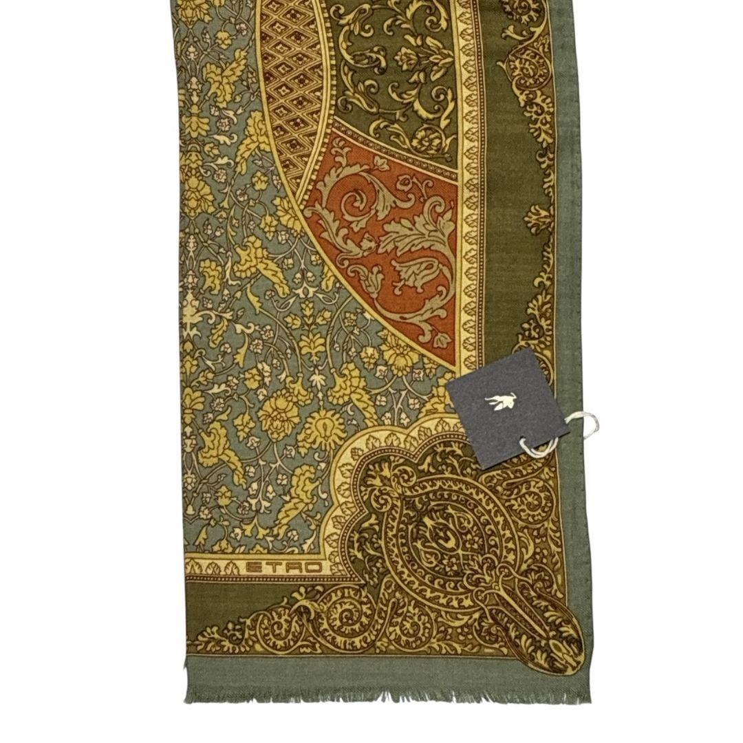 新品・未使用品✨ETRO シルク混 イタリア製 大判ストール スカーフ