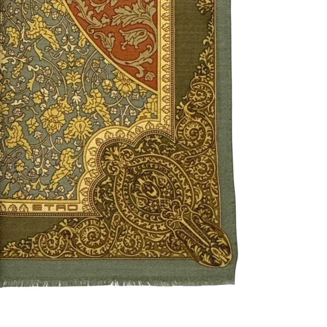 新品・未使用品✨ETRO シルク混 イタリア製 大判ストール スカーフ