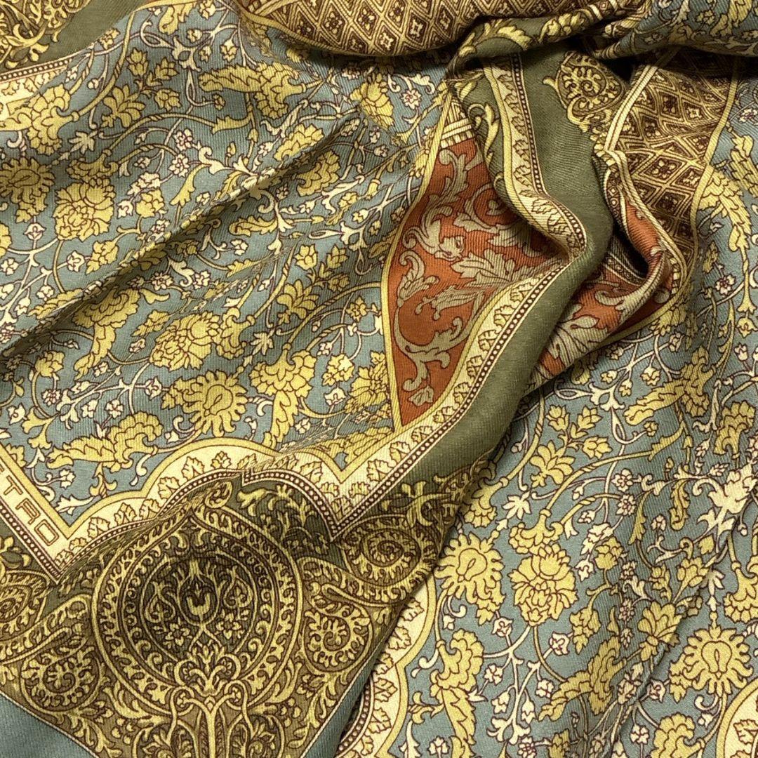新品・未使用品✨ETRO シルク混 イタリア製 大判ストール スカーフ