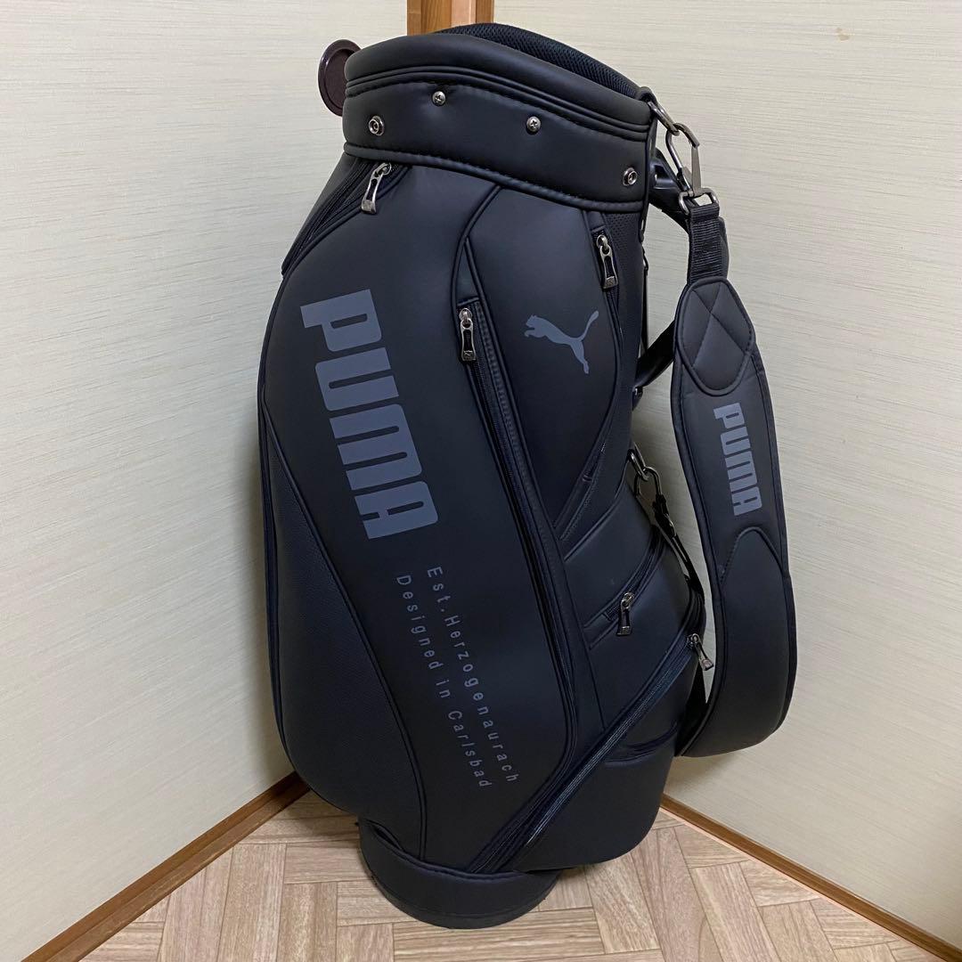 【美品】ＰＵＭＡ ＧＯＬＦ キャディバッグ　9型　ブラック