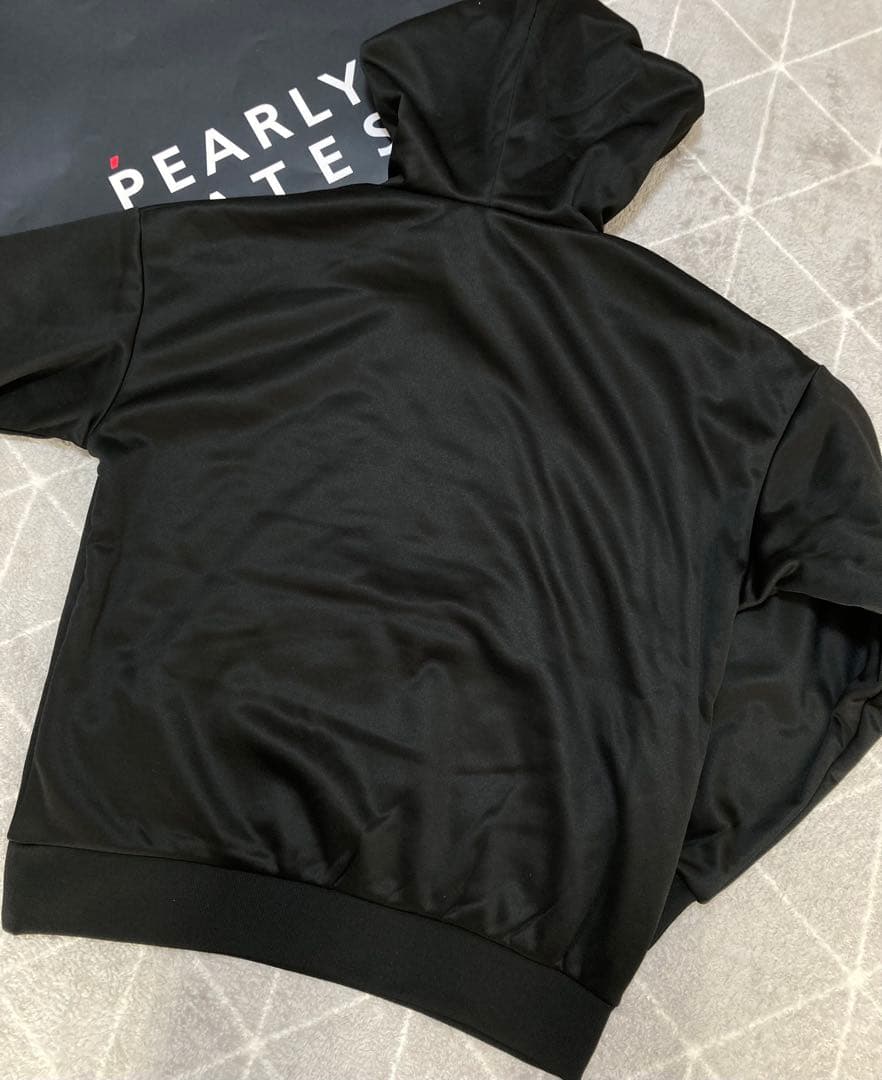 新品 パーリーゲイツ ジャックバニー 裏フリースパーカー(4)サイズM/黒