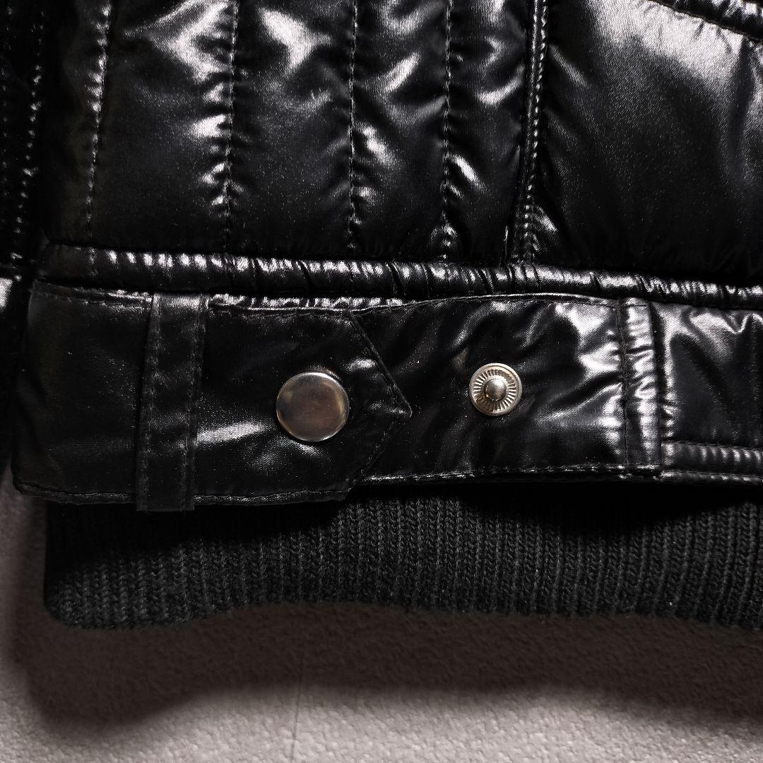 00s y2k ファーダウン 平成 お兄系 グランジ　2way 黒 ブラック