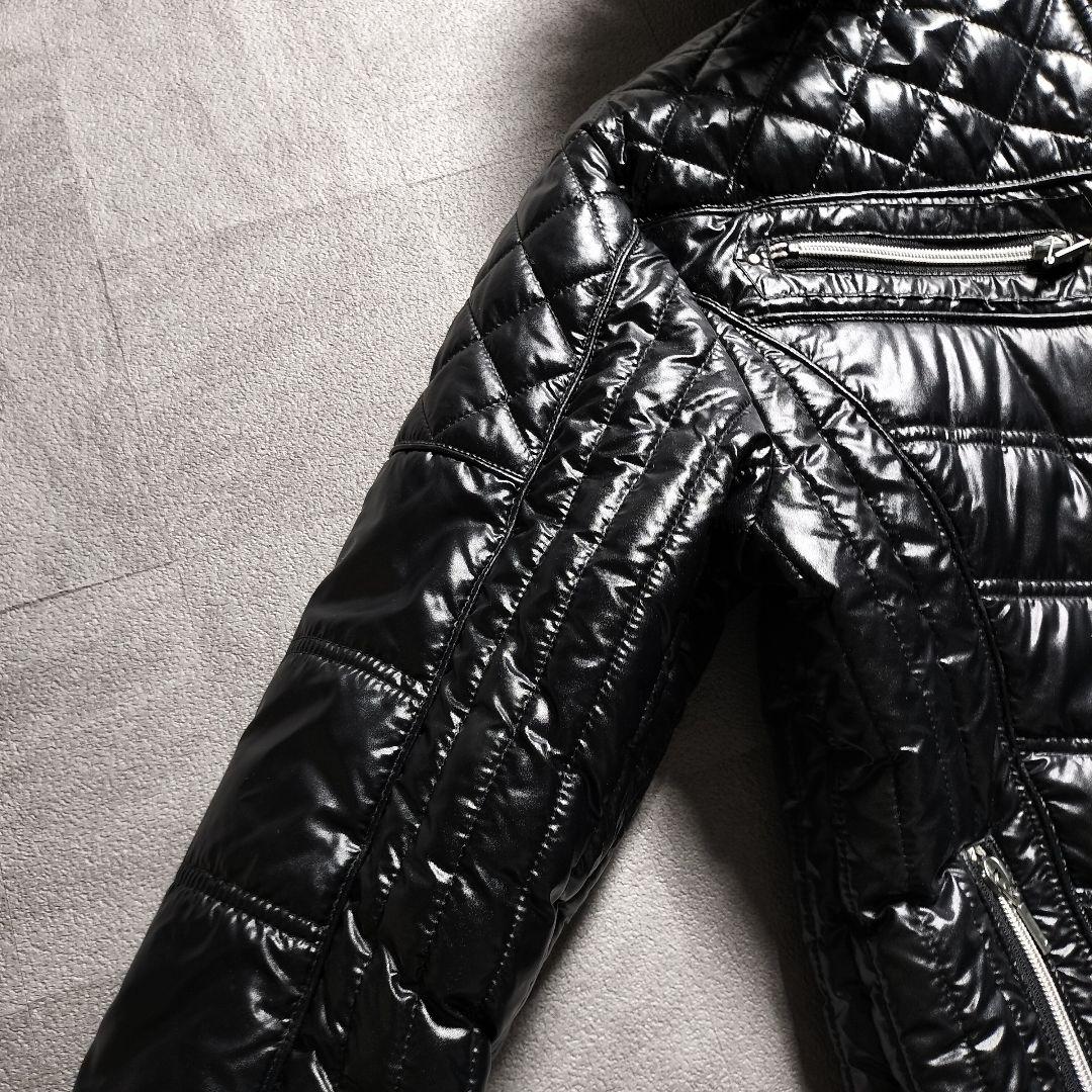 00s y2k ファーダウン 平成 お兄系 グランジ　2way 黒 ブラック