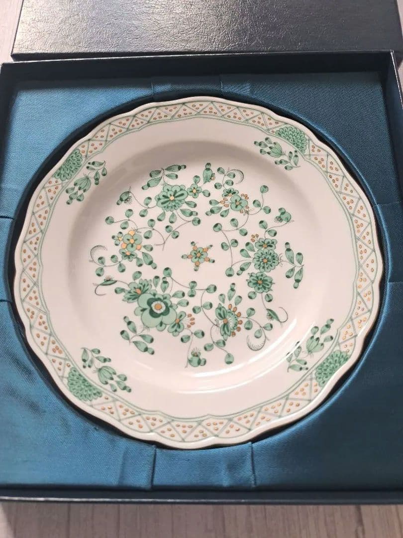 【新品未使用】マイセンインドの華 MEISSEN ケーキ皿　18センチ