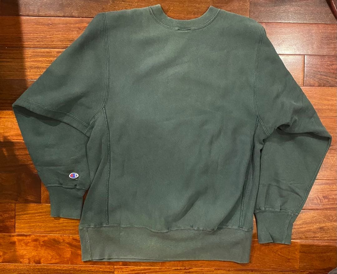 90年代Championチャンピオンリバースウィーブ目無し刺繍2枚タグUSA製