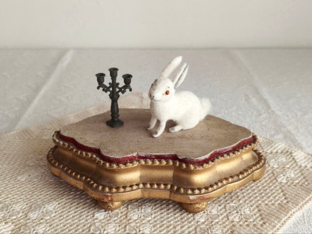 【ちびたんさま】vintage ୨୧ 真っ白な 可愛い ウサちゃん