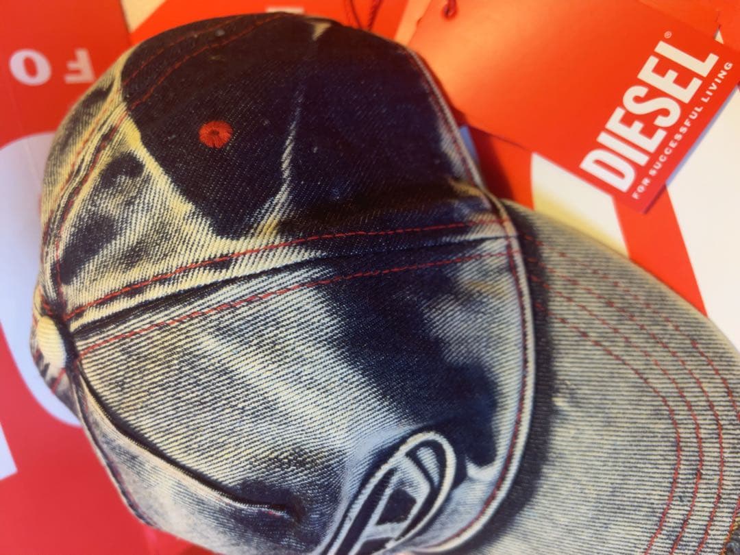 ヒョンジン着用DIESEL C-Seymon DENIMBLEACHED CAP C-SEYMON Man