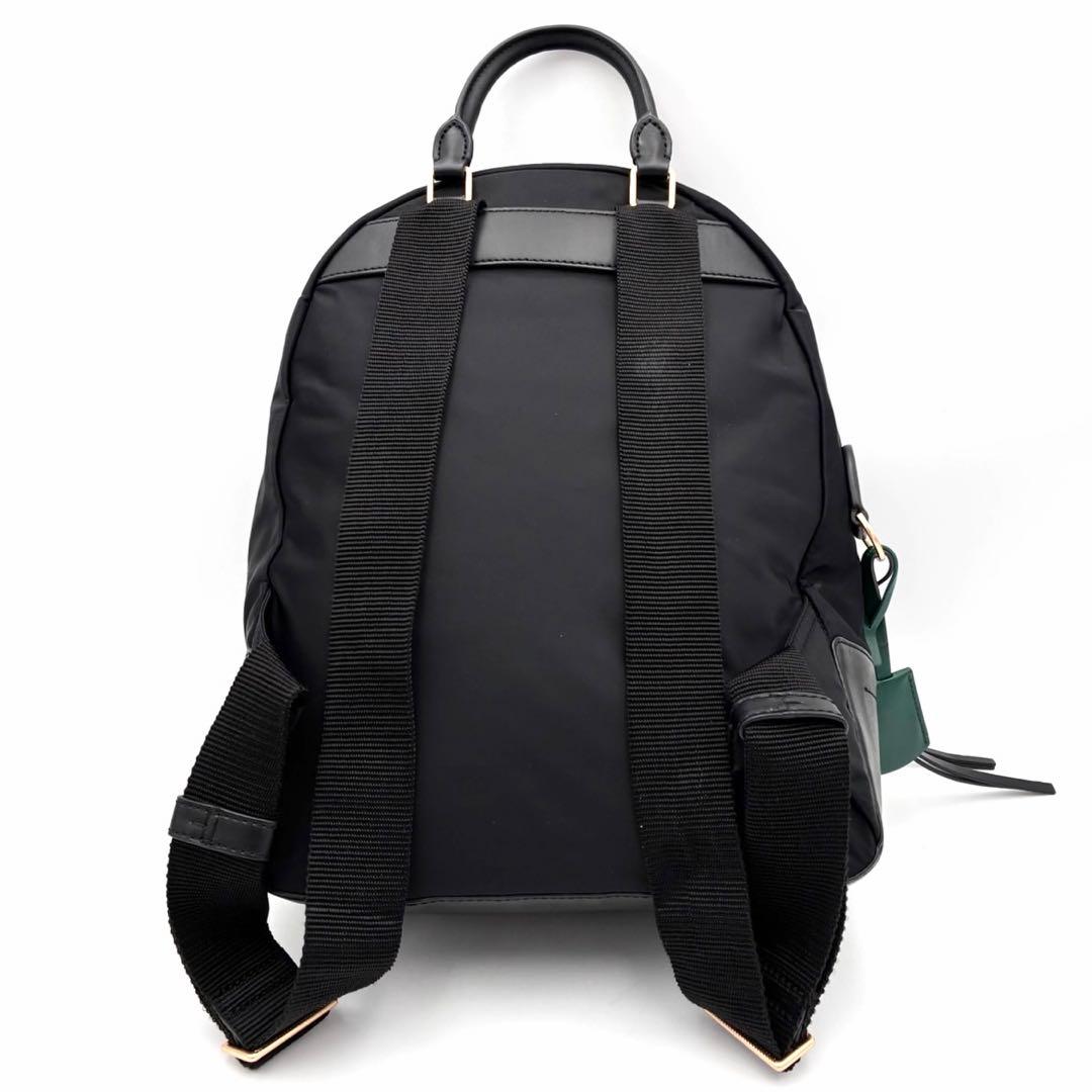 トリーバーチ ペリー リュック ブラック グリーン ナイロン 軽量 レディース