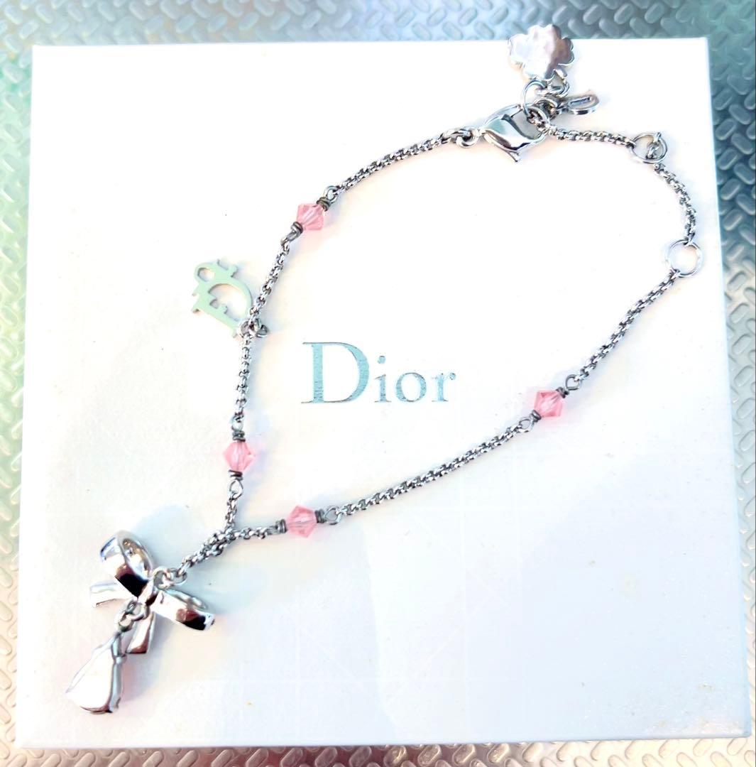 Dior リボンモチーフ ブレスレット 美品 希少 期間限定16日まで値下げ中！