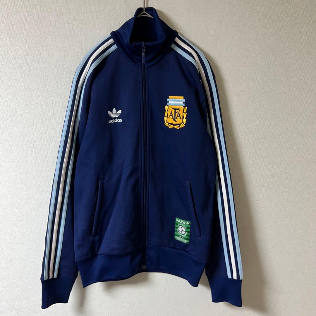 Y2K adidas/アルゼンチン代表 トラックジャケット/M/ネイビー - メルカリ