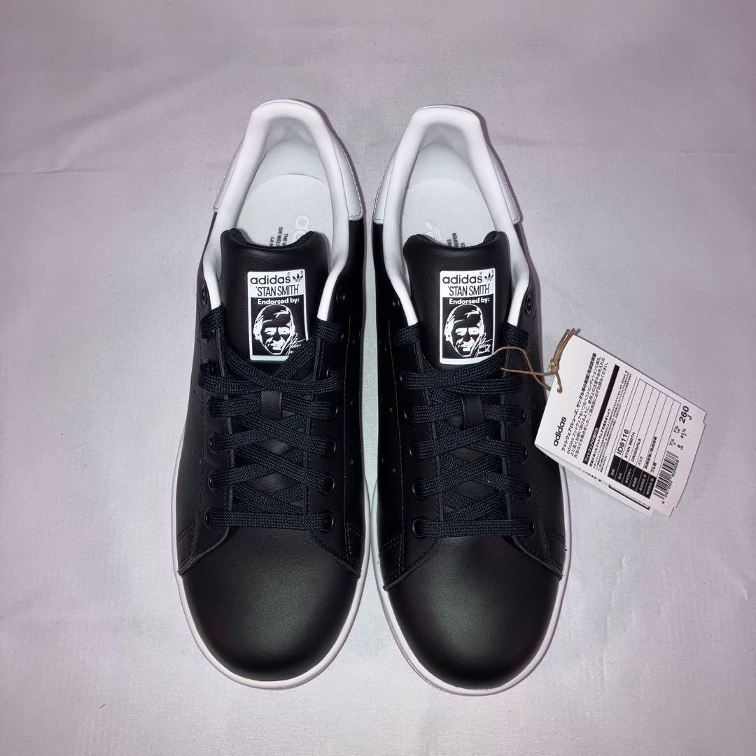 アディダス スタンスミス 26cm ブラック／ホワイト ABCマート限定