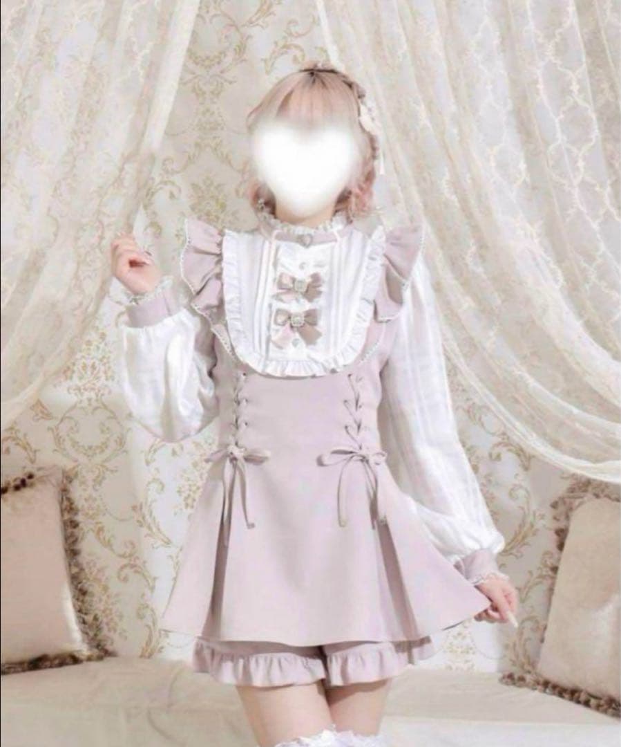 さきまるちゃん ハートチョーカーシアーチェックWスピンドルセットアップ