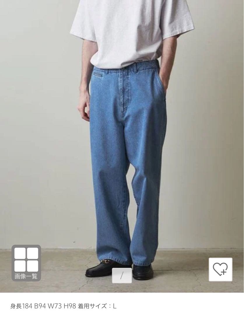 Steven Alan＞ 12oz デニム アーミー ノープリーツ