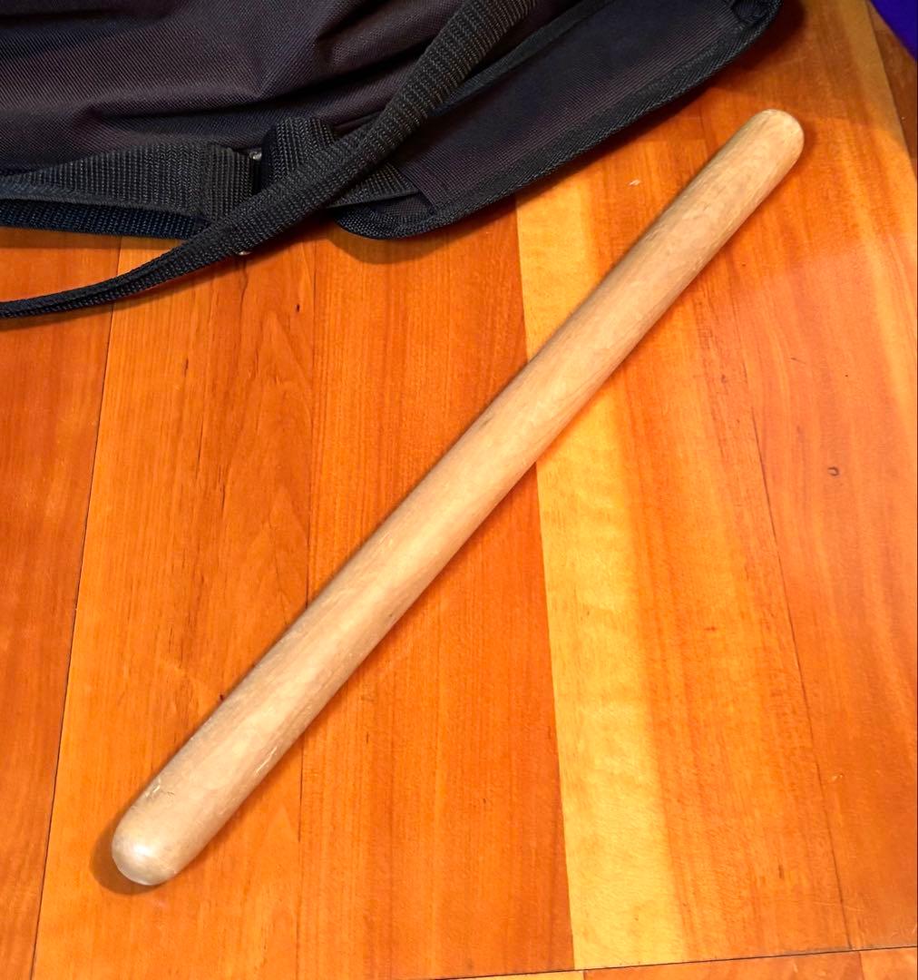 【美品】和太鼓 エイサー太鼓 44.5×49.0cm ケース/バチ付