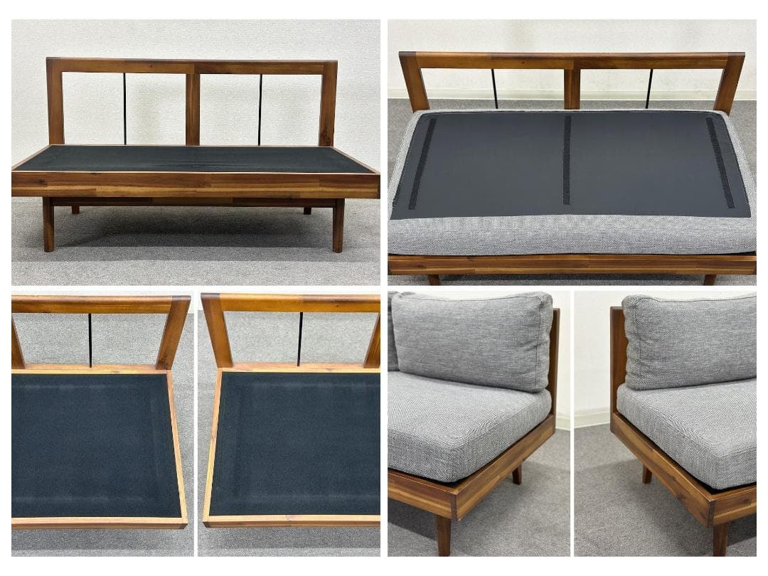 □ウニコ□スウェラ ダイニングセット テーブル ソファ グレー