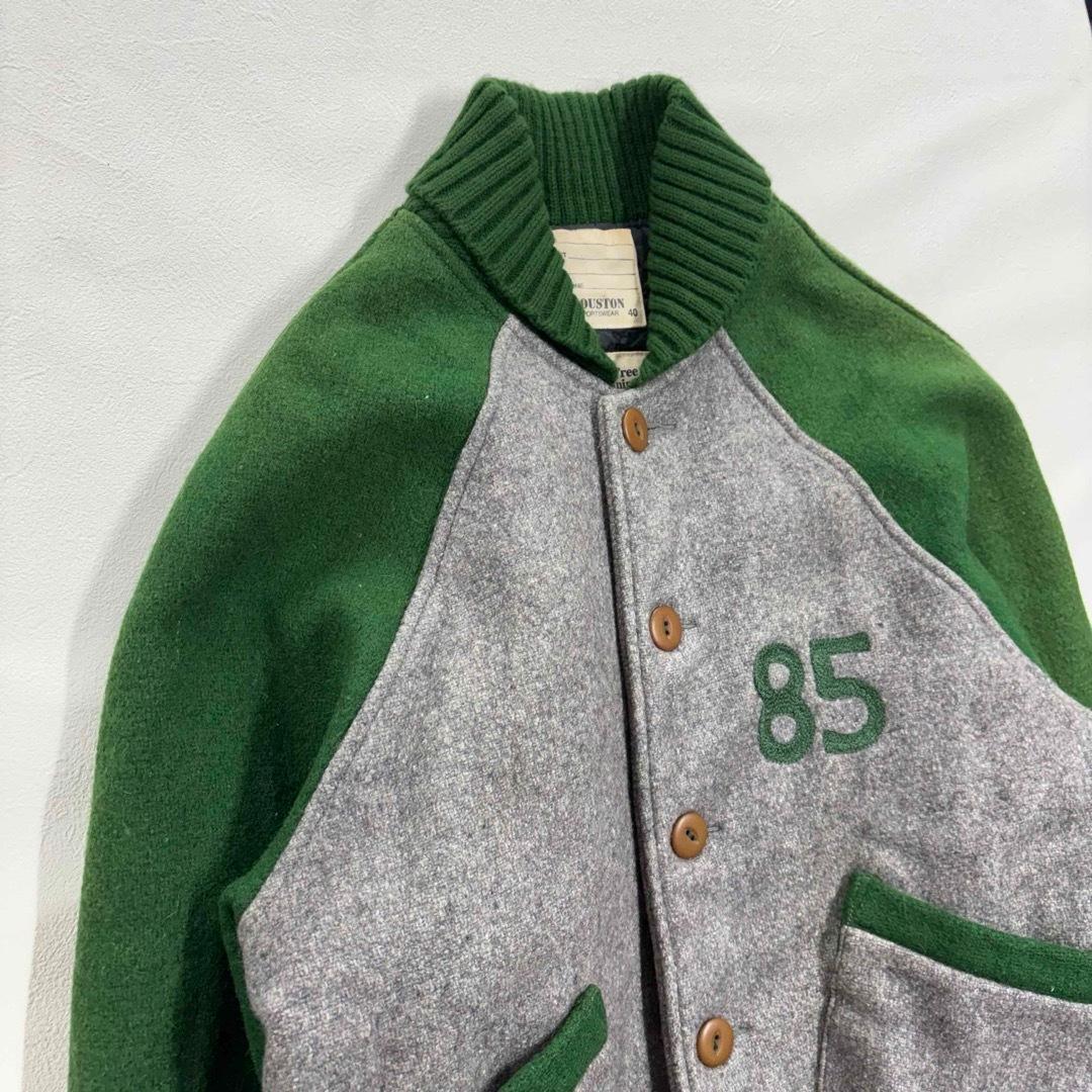 HOUSTON SPORTSWEAR プレモントレカデッツ 刺繍 スタジャン L