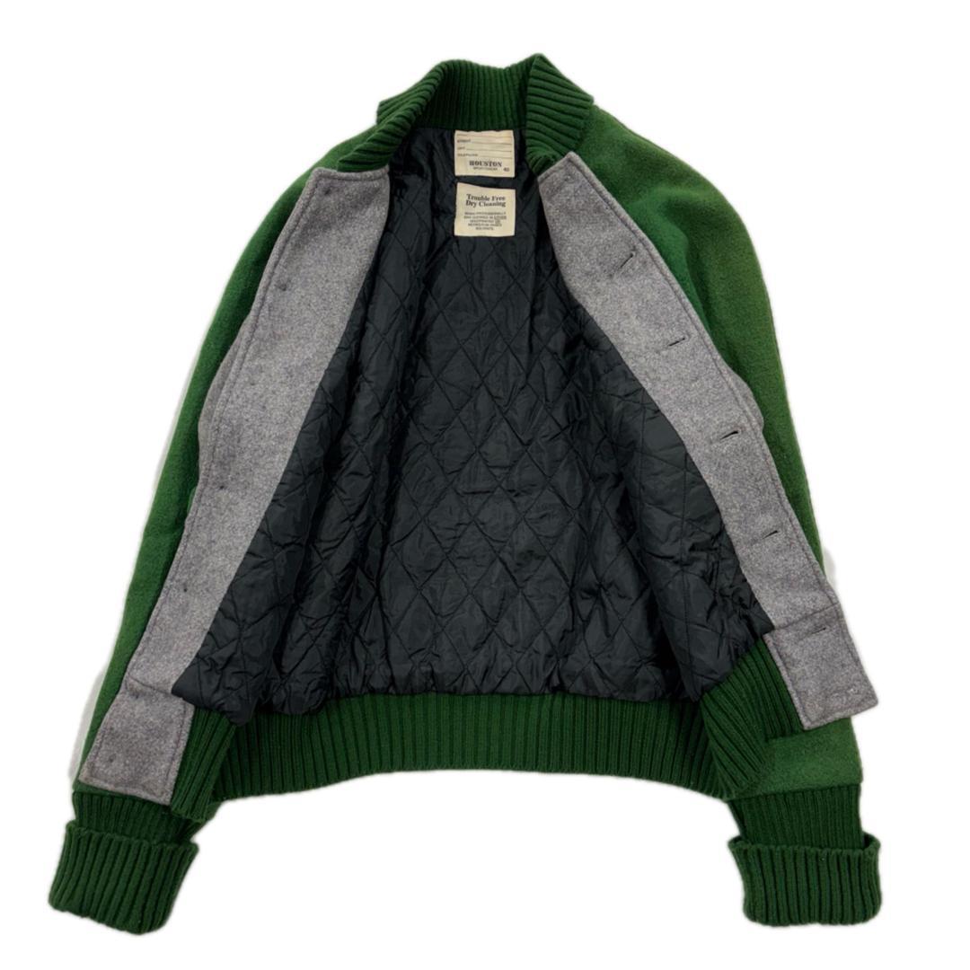 HOUSTON SPORTSWEAR プレモントレカデッツ 刺繍 スタジャン L