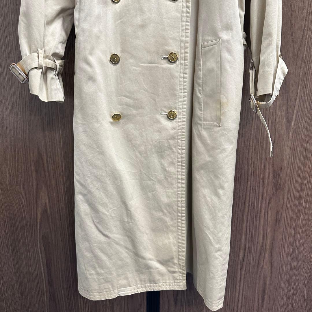 YSLトレンチコート 金ボタン ベージュ M ユニセックス ビンテージ