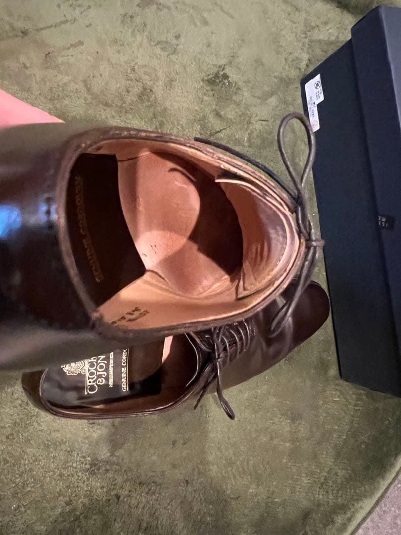 最終値下　クロケット＆ジョーンズ ALEX ダークブラウン コードバン 6.5E