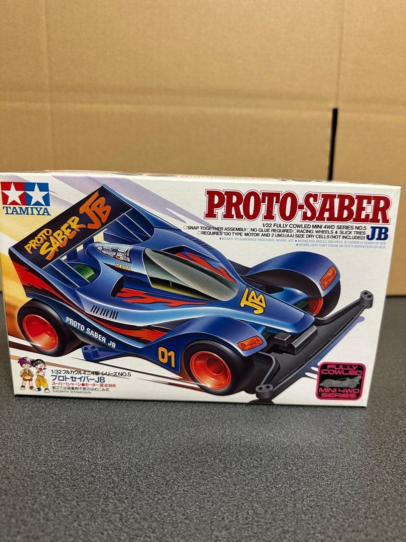 希少新品】タミヤ ミニ四駆 プロトセイバー JB メッキボディ付属
