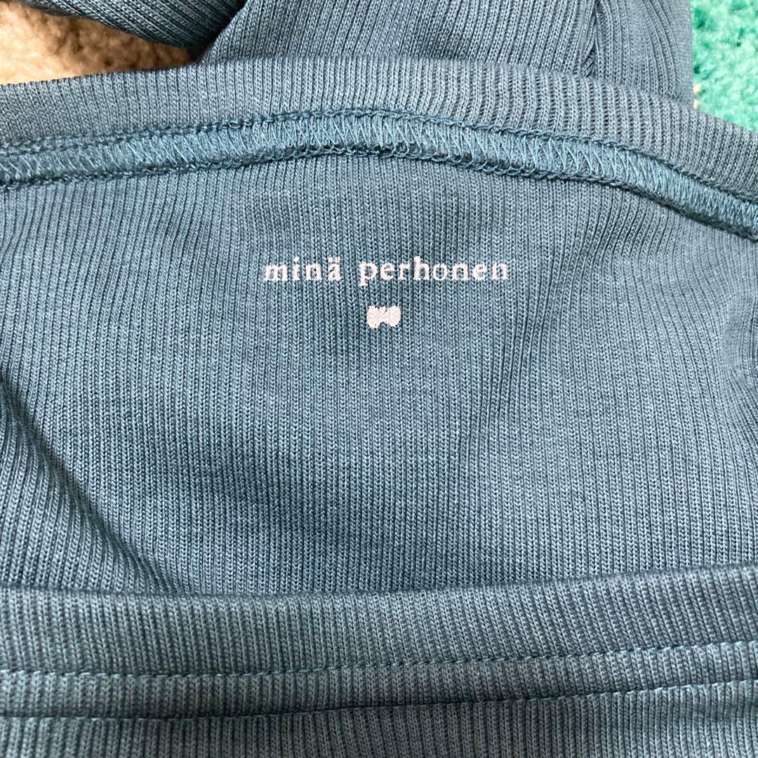 ミナペルホネン　レギンス　ダークグリーン