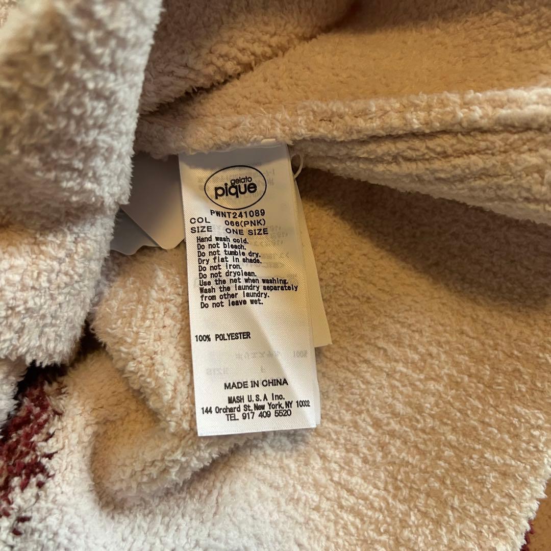 新品 gelato pique チェリージャガードカーディガン ピンク