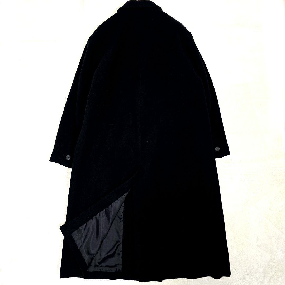 メゾンスペシャル チェスターコート ロングコート ウール マキシ丈 黒 XL相当
