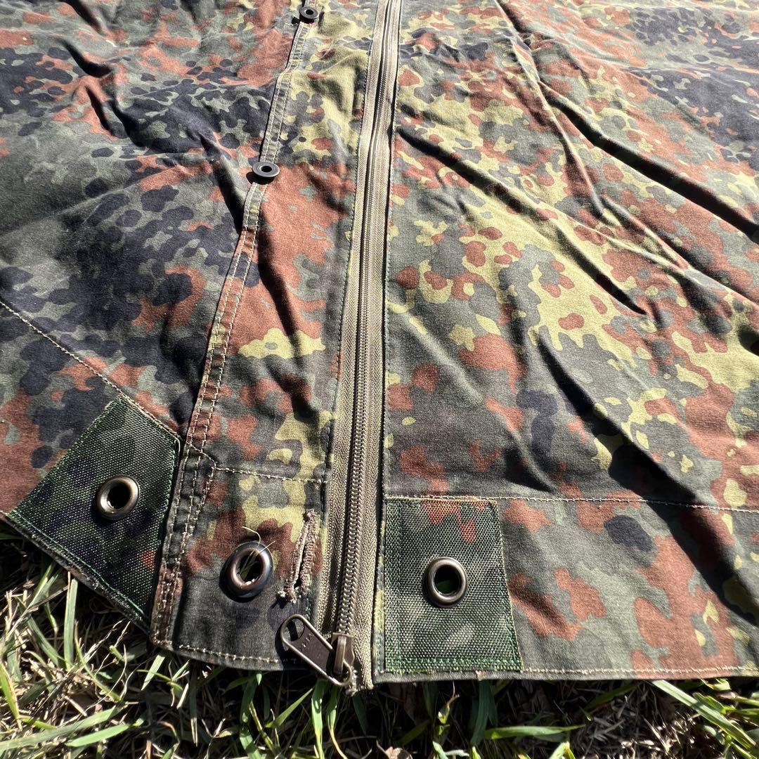 ［希少］ドイツ軍幕 パップテント ファスナー加工