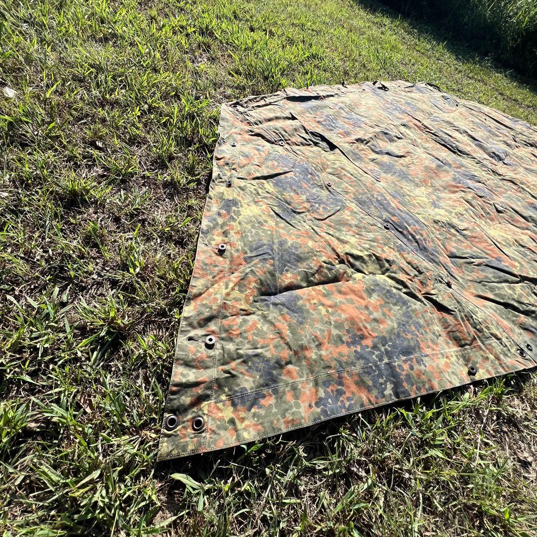 ［希少］ドイツ軍幕 パップテント ファスナー加工