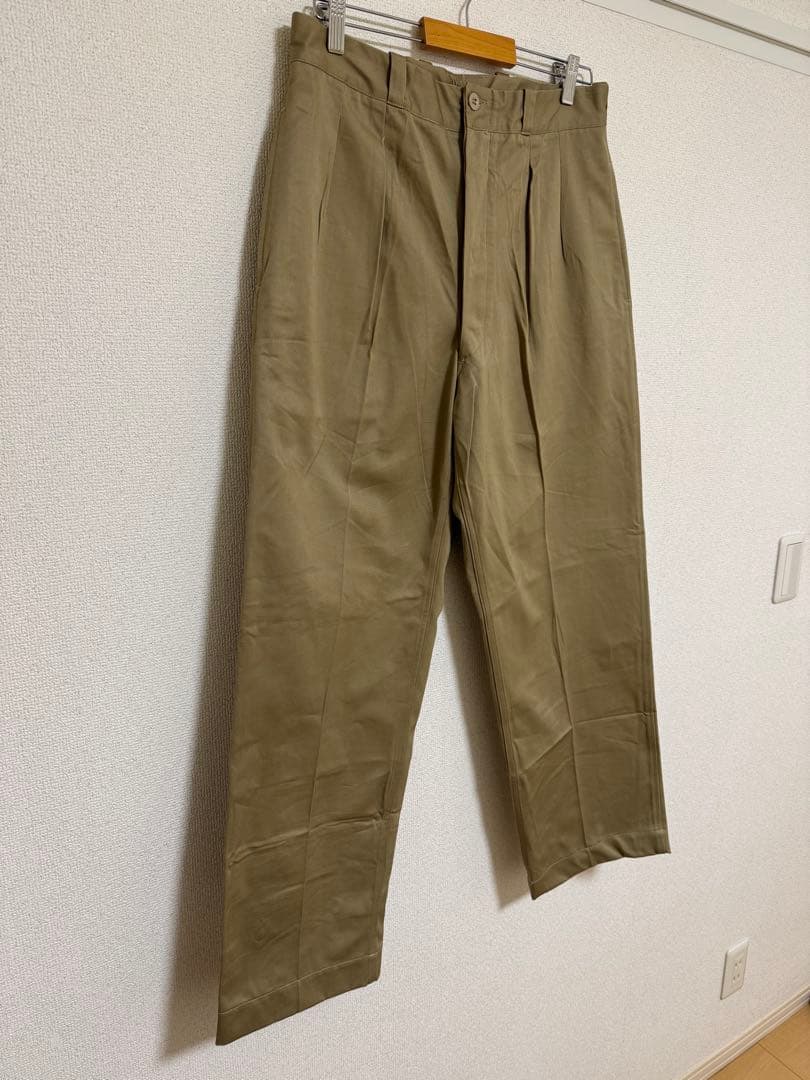 【デッドストック】フランス軍 M52 後期 チノパン カーキ　24 59年製